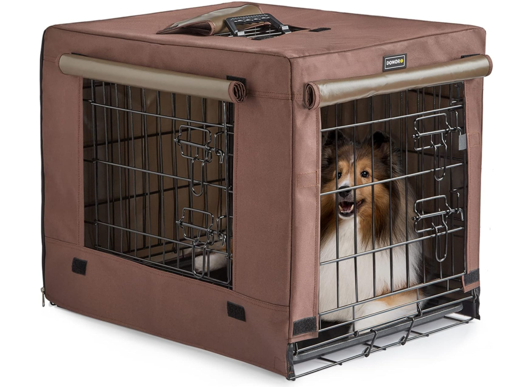 Crate/Cage/Kennel training with a cover